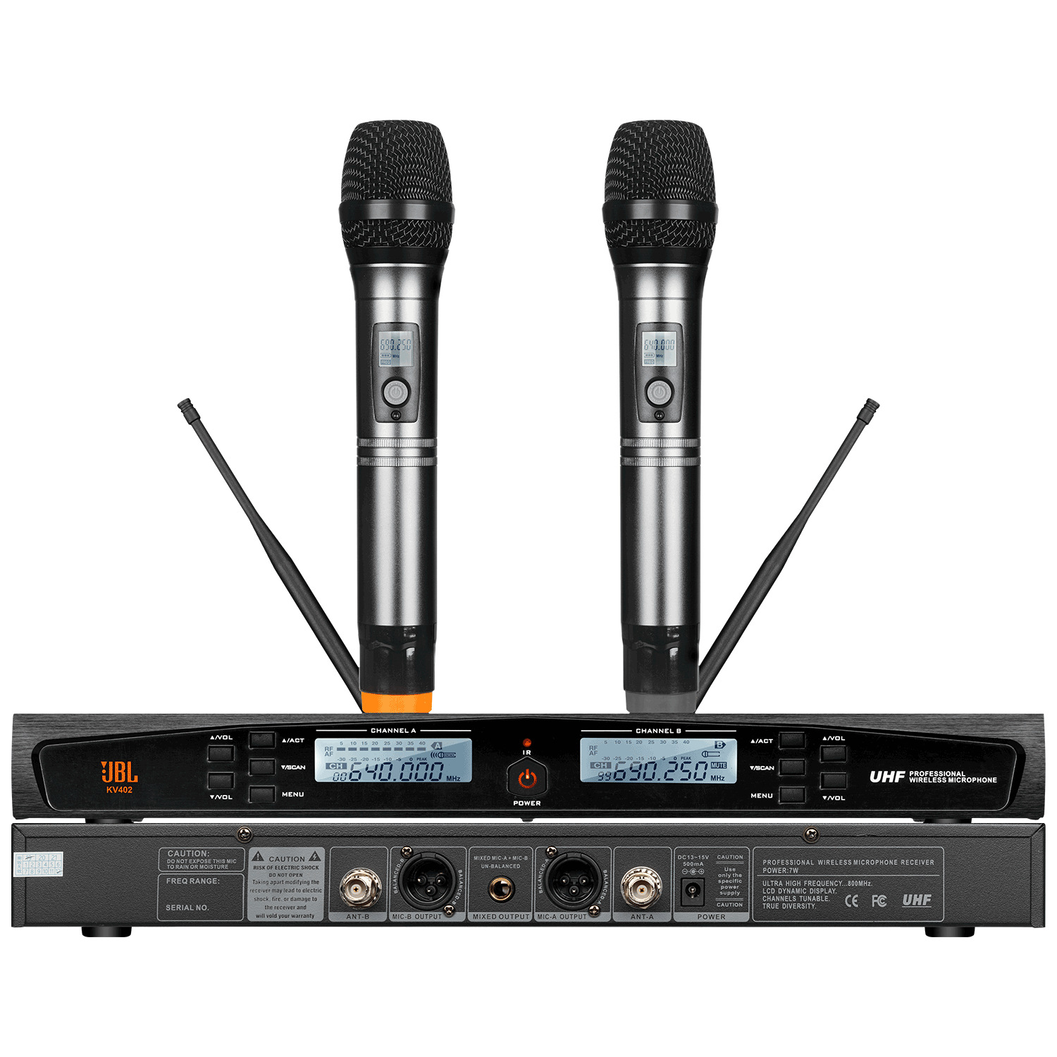 无线话筒一拖二u段调频专业ktv无线麦克手持领夹头戴耳麦家庭k歌