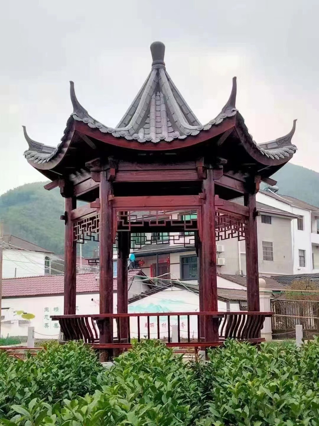 江西古建凉亭厂家 户外别墅庭院景区景观亭子 古建翘脚四角凉亭