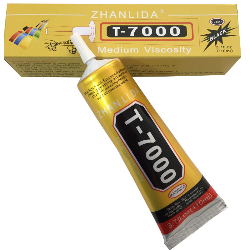 t7000胶水手机边框黑色密封胶填充维修粘后壳屏幕漏光专用胶华为