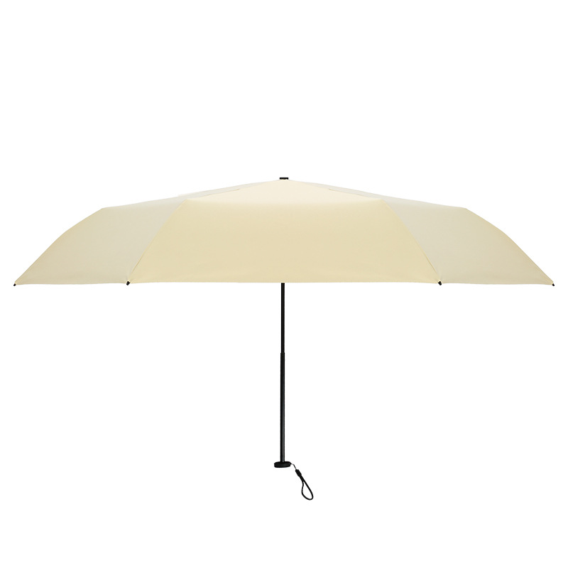 Feather Umbrella Ultra-Light Portable Dual-Use Sun Umbrella for Rain and Rain Female Sun Protection Uv Protection Mini Tri-Fold Sun Umbrella