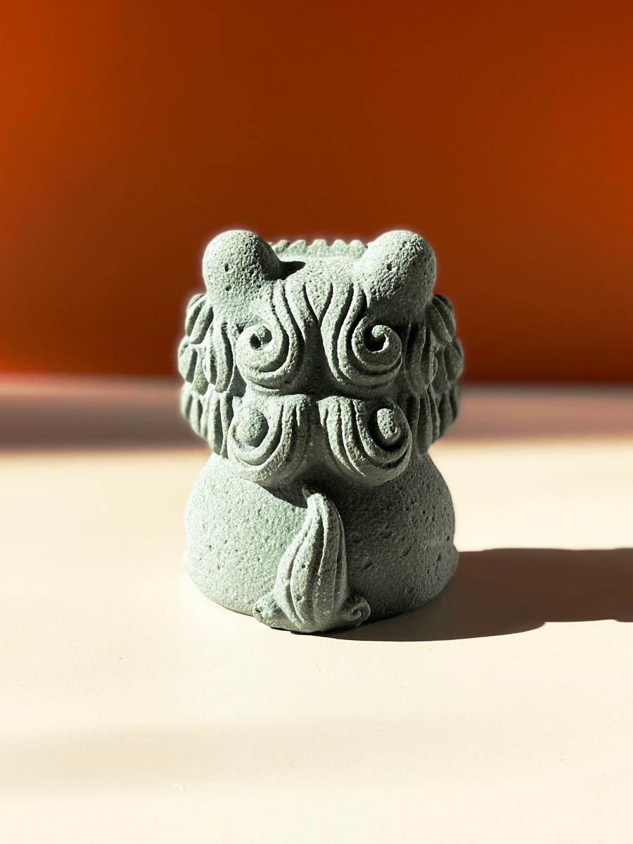 批发石狮子摆件文房四宝纸镇笔搁摆件工艺品笑狮-阿里巴巴