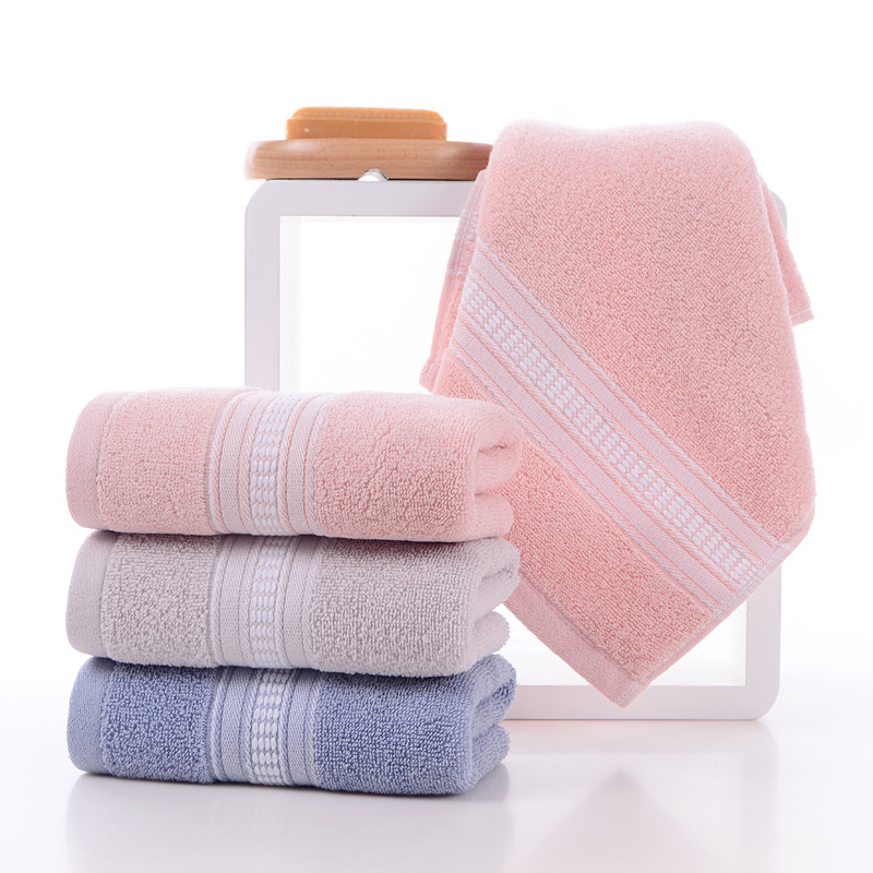 Gaoyang Cotton Towel Cotton Face Washing at Home Absorbent Wholesale Towels Stall Polyester Cotton Present Towel Embroidery