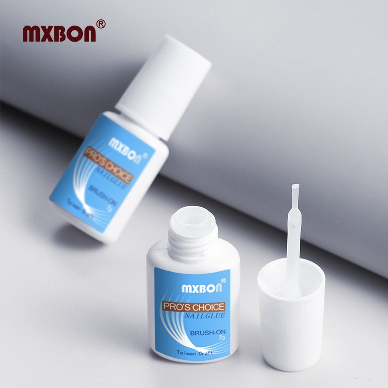 Manicure Blue Label Mxbon Taiwan Glue Stick-on Crystals Rhinestone Not Bright White Glue Prosthetic Hand Nail Shaped Piece Glue Batch