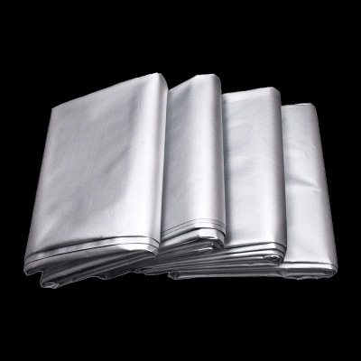 遮阳防水窗帘 室外阳台 防晒反光遮阳布夏季全遮光挂钩银色隔热阳