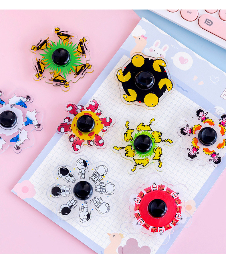 指尖奔跑陀螺抖音同款动漫动画特效动感旋转会动效果手指陀螺批发