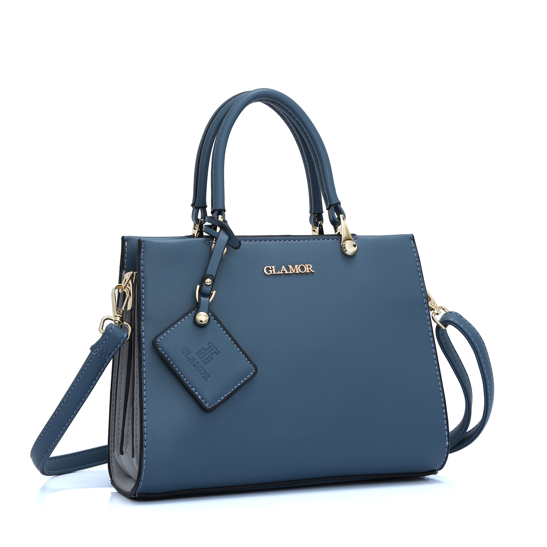 bag2022潮流新款女包pu女士单肩包时尚外贸手提包 ol风百搭斜挎包