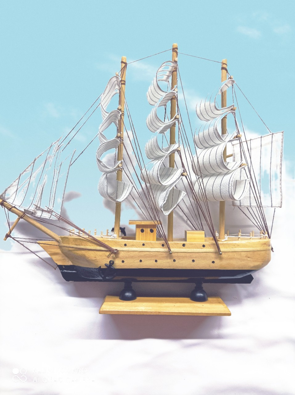 帆船模型实木