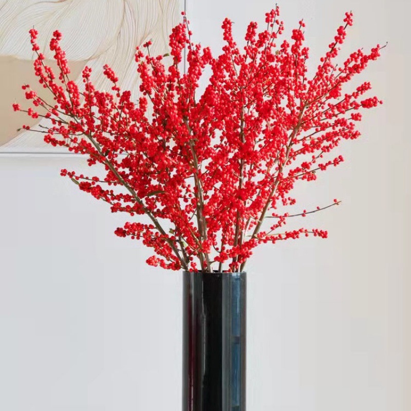 北美冬青 年宵花 红果 富贵果 鲜切水培耐寒轻奢花期长