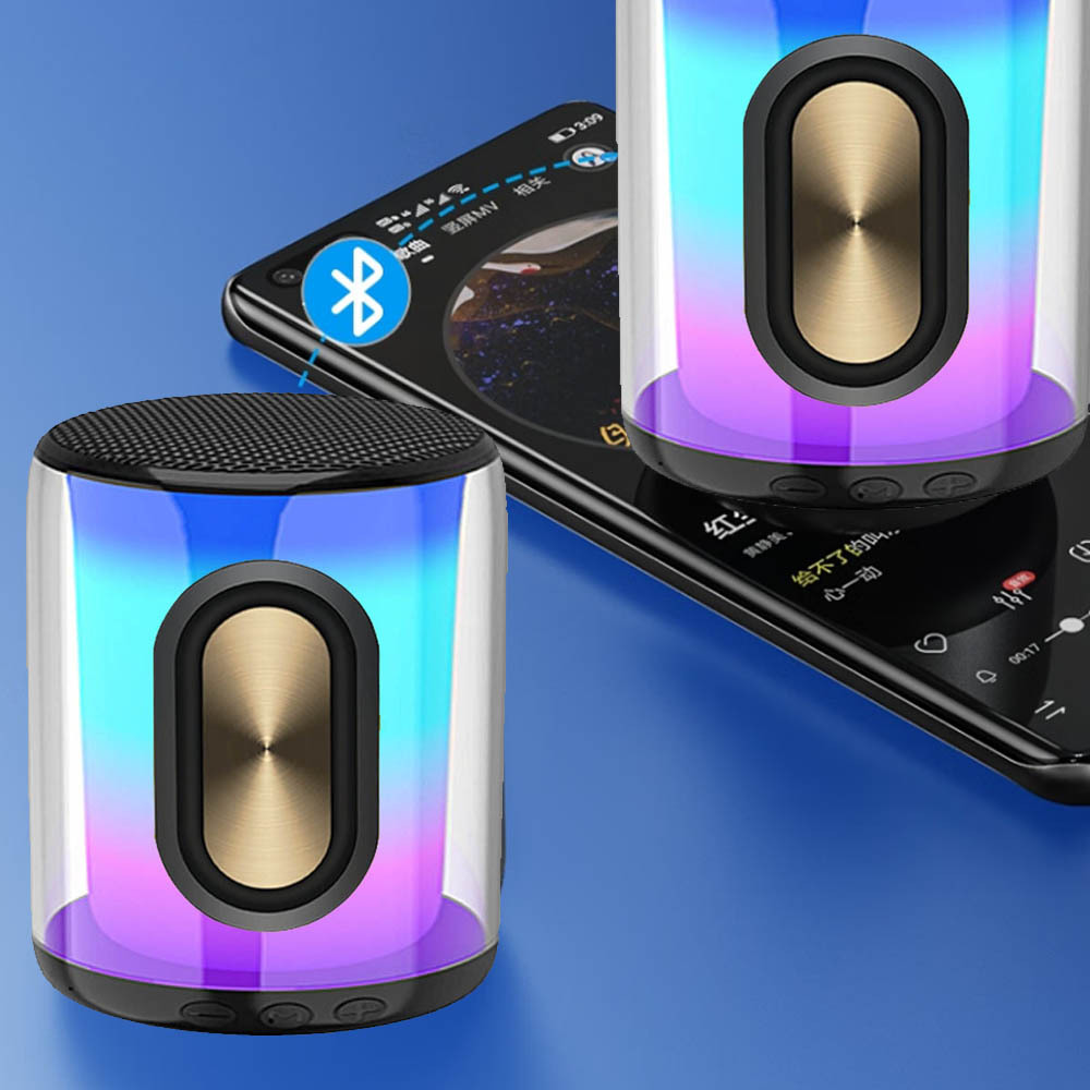 hw同款互联tws脉动双模高音质便携家用无线蓝牙音箱rgb炫彩小音响