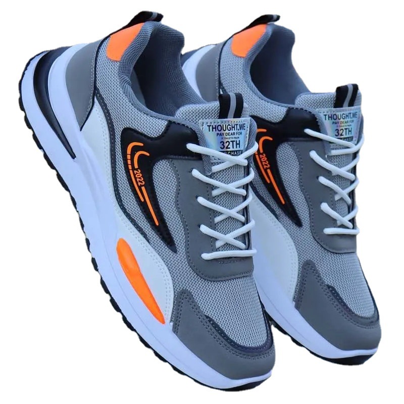 Men's Sneaker 2023 Spring Fashionable Breathable Mesh Shoes Travel Running Shoes Men's Sports Casual Shoes