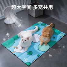 宠物冰垫夏天猫咪睡垫凉席垫子狗狗冰窝夏季降温凉垫耐咬冰垫狗.