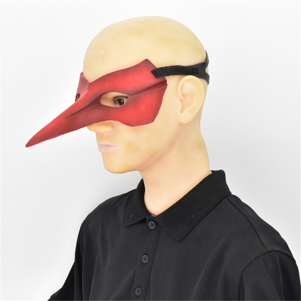 新怪盗女神异闻录5明智吾郎面具cos游戏动漫半脸乳胶面罩红色mask