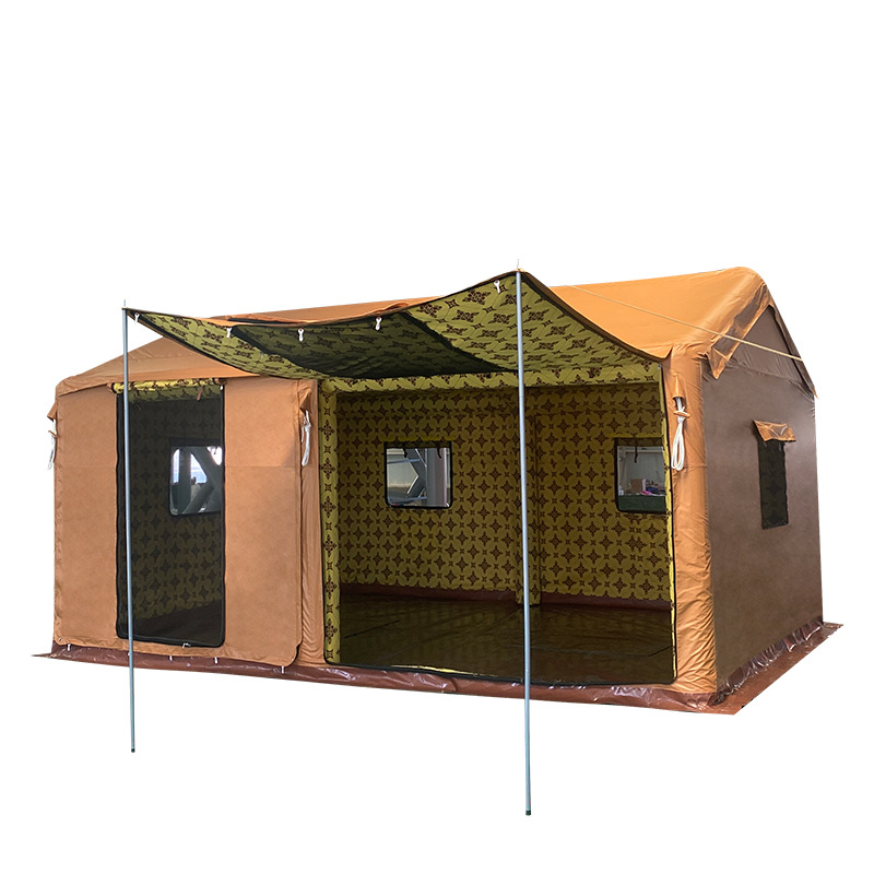 Large Outdoor Middle East Tent at Home and Abroad Camping Camping Rainproof Tent Arabic Printing Sunshade Inflatable Tent