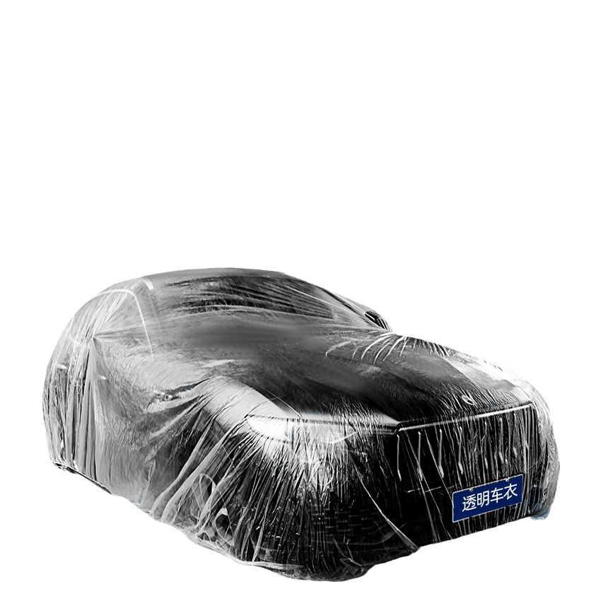 Disposable Car Cover Transparent Car Cover Car Cover PE Film Rain Cover Disposable Car Cover Dust Cover