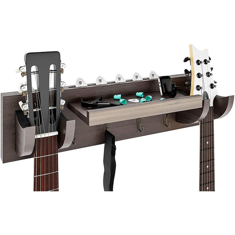 木质吉他挂架 墙壁挂架吉他架 家用客厅壁挂架衣服收纳置物架