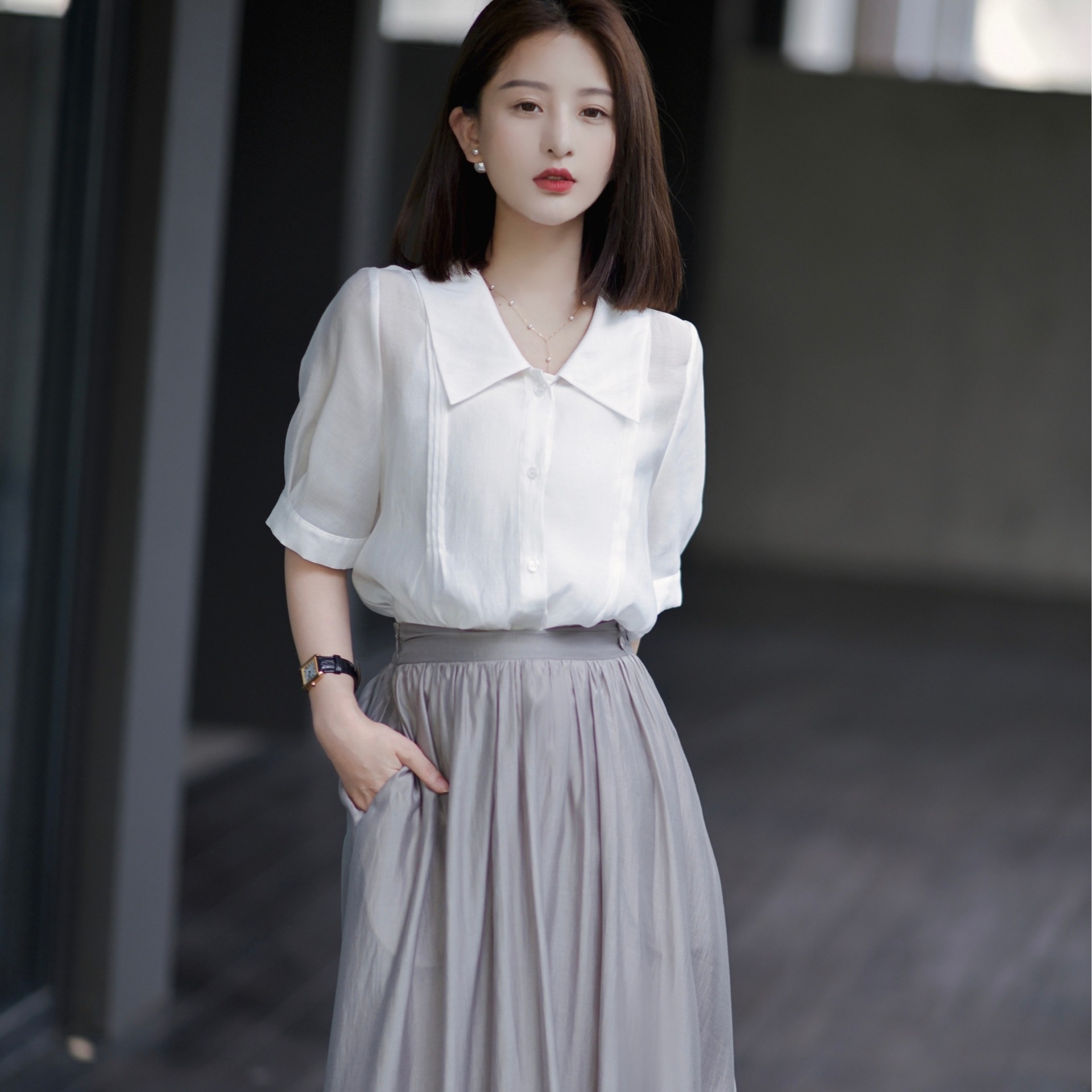 双天 2021夏季新款韩版200斤加肥大码女装时尚气质碎花两件套63772020