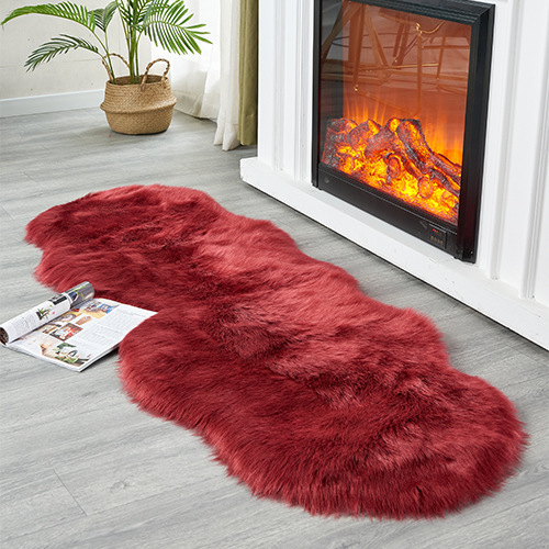 Cross-Border Factory Direct Sales Wholesale Wool-like Carpet Plush Living Room Bedroom Non-Slip Absorbent Feet Feel Comfortable Skin-Friendly