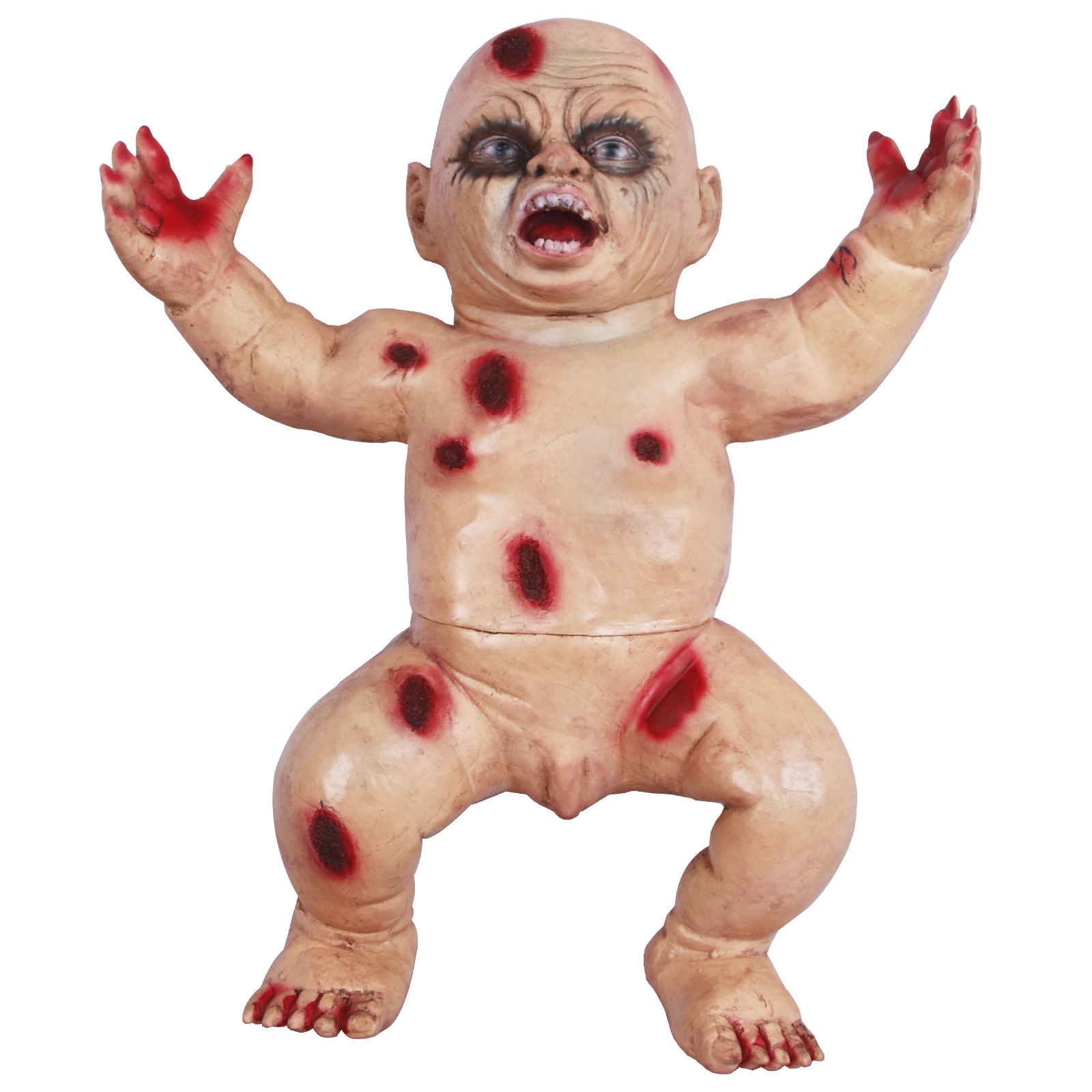 万圣节干尸娃娃恐怖鬼屋密室逃脱场景装扮鬼婴摆件npc剧本杀道具