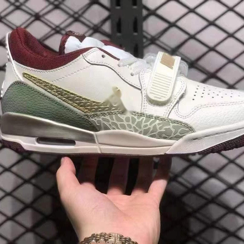 莆田工厂批发龙年限定aj312低帮白绿时尚休闲运动板鞋