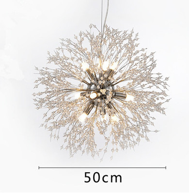 Nordic Modern Dandelion Chandelier Dining Room Lighting Cozy and Romantic Living Room Master Bedroom Crystal Lighting