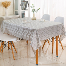 塑料桌布防水防烫防油免洗台布PVC餐桌垫欧式家用长方形茶几图旭