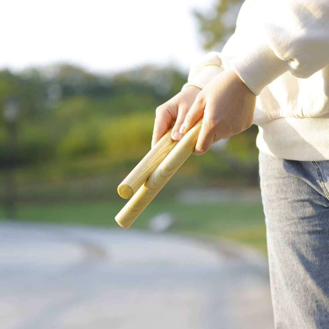 奥尔夫打击四件套节奏棒手指小沙筒单棒铃木质沙锤乐器批发