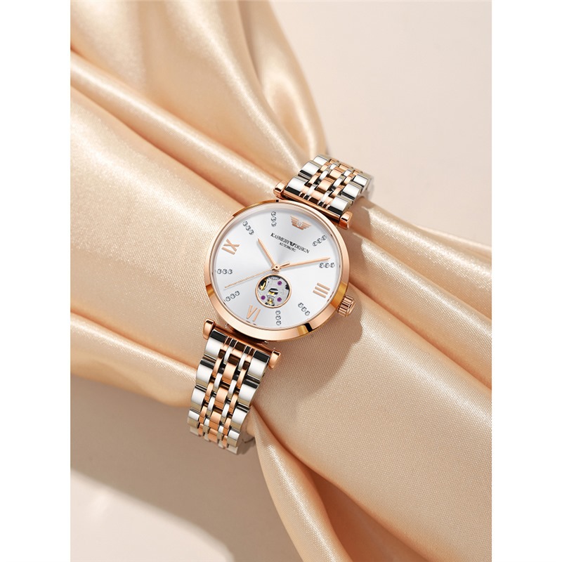 正品满天星手表女士2024新款十大名牌轻奢小众镂空机械女表-阿里巴巴