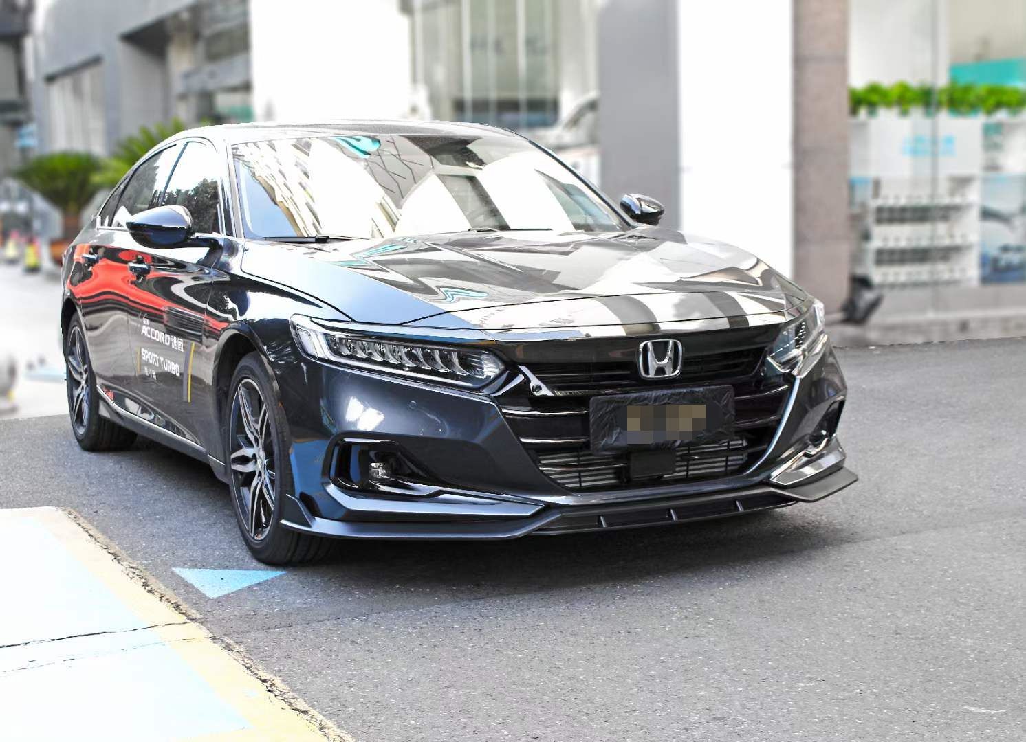 5代雅阁改装前铲前唇大小包围黑武士外观件