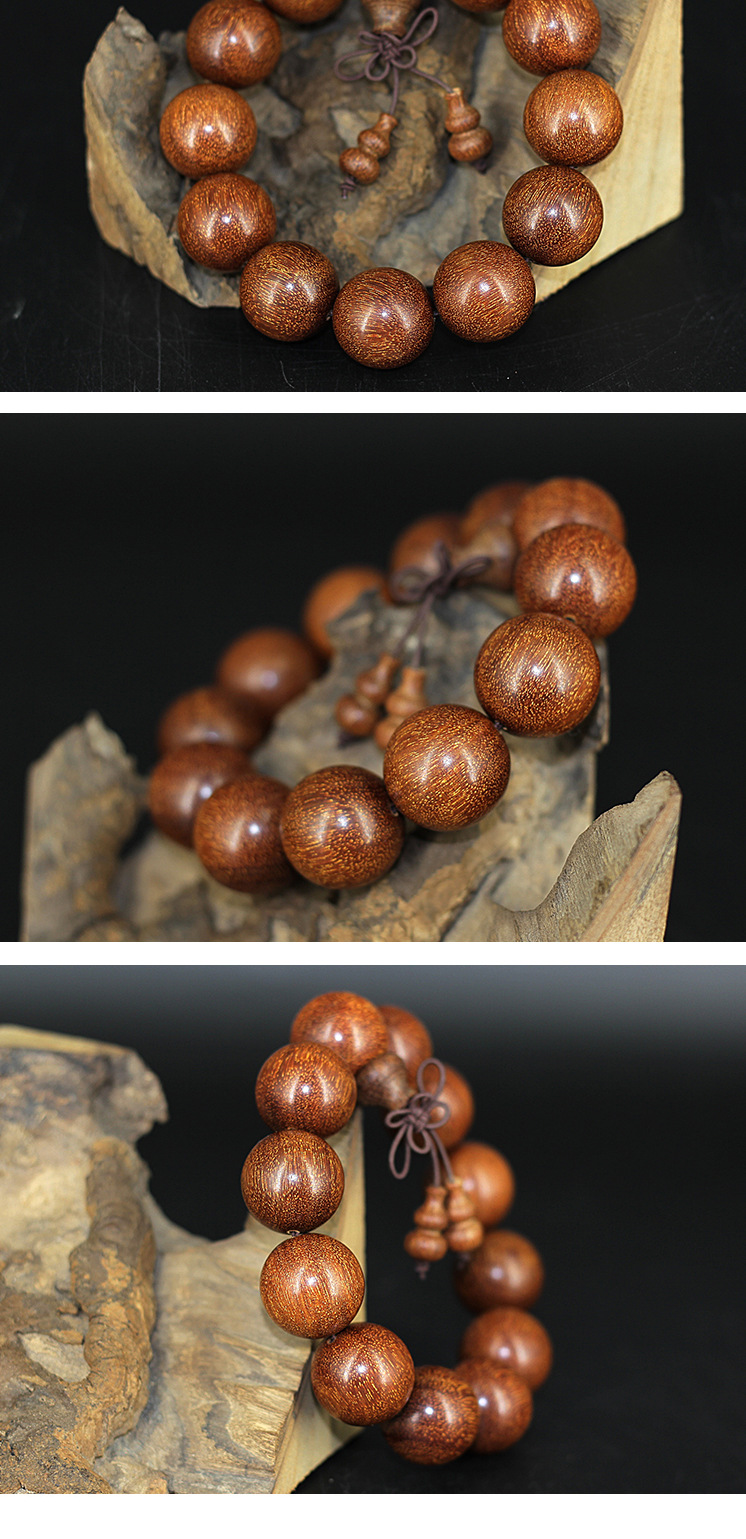 印尼紫檀 尼泊尔紫檀爆满金星佛珠 手串手链男女印度小叶紫檀珠子