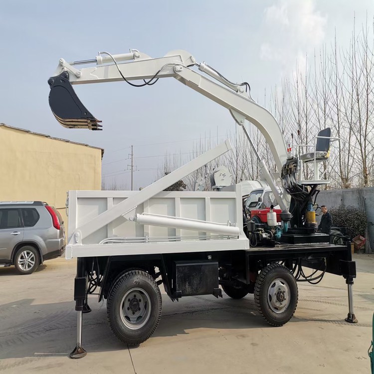 1吨2吨3吨农用下葬吊棺材小吊车 小型农用吊挖一体自卸随车吊