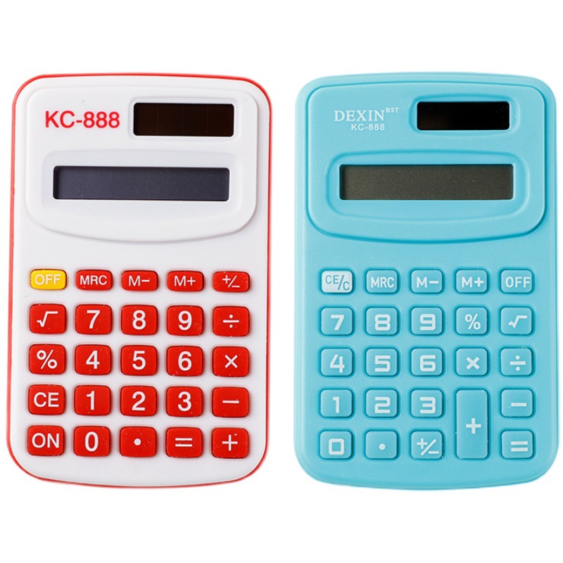 Portable Calculator Cute Candy Color 8-Bit Mini Small Student Computer Office Stationery Factory Wholesale