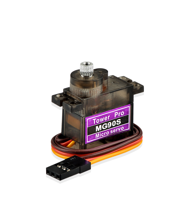 辉盛mg90s金属齿轮舵机sg90升级版 14g倾斜90度云台车模船模舵机