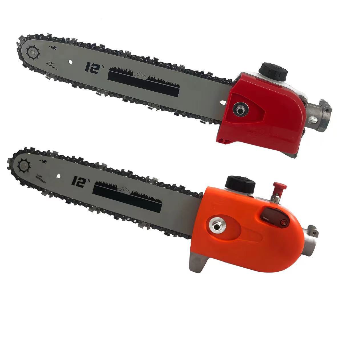 割草机变高枝锯转弯锯头可调节角度高空油锯高枝锯伐木锯锯头总成