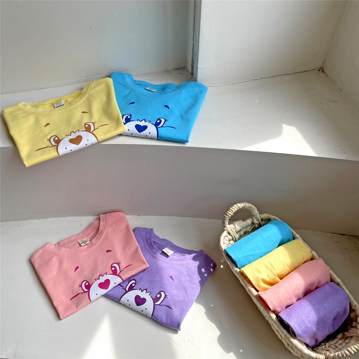 Korean Children's Clothing Children's Summer Short-Sleeved Suit Baby Sheath Clothing Class a Cotton Baby Summer Clothes Baby Clothes
