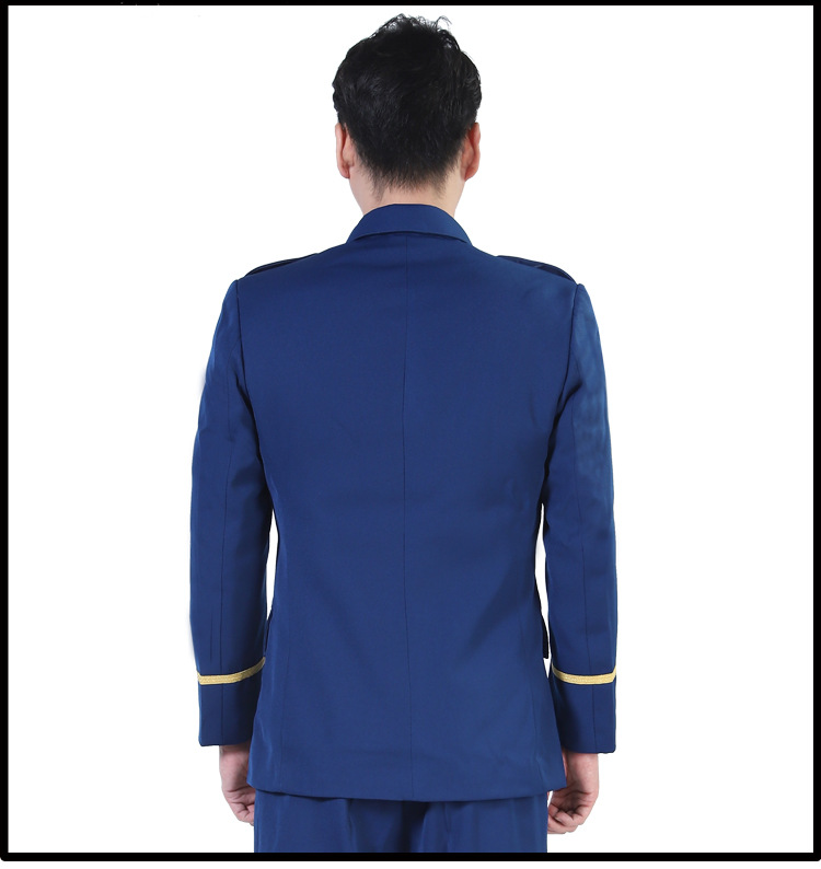 新式蓝色春秋常服火蓝色男女外套消防服新式常服套装