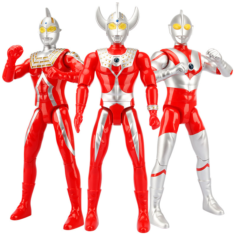 Sound and Light Superman Light-Emitting Tyro First Generation Saiwen Hero Doll 70cm Boy Toy Jinjiang Large Ultraman