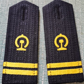 铁路肩章硬布刺绣徽章学校护卫队臂章交通套牌保安肩牌飞行员肩章