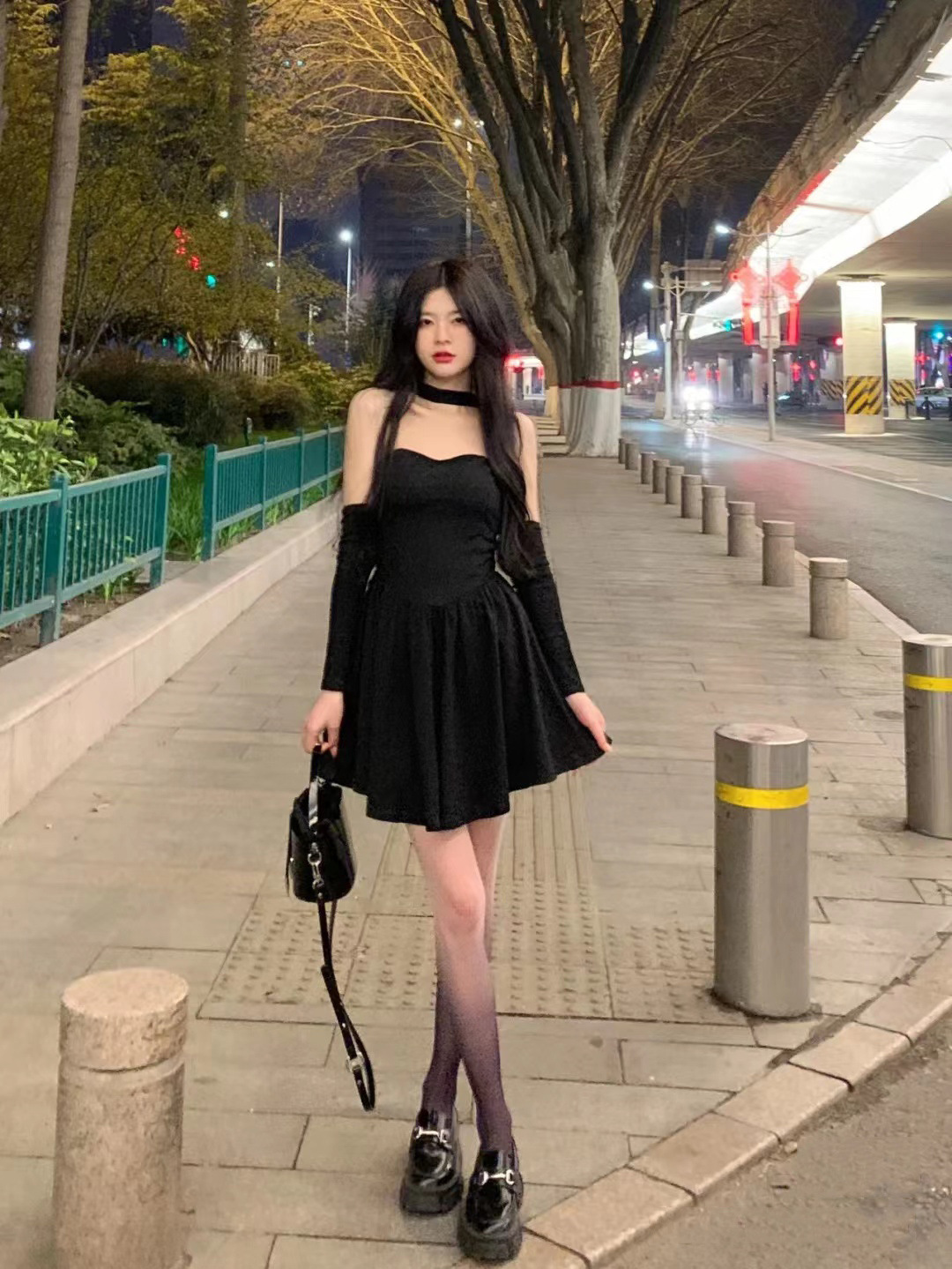 渐变色空姐丝袜女性感黑丝纯欲网红丝袜夏超薄防勾丝连裤y2k袜子