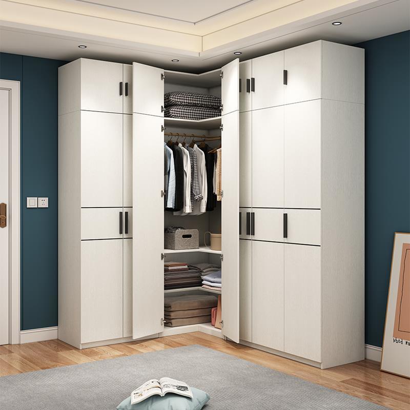 l形转角衣柜家用卧室小户型现代简约拐角衣橱大衣柜衣帽间柜子