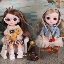歌莉儿新款16CM洋娃娃套装礼品换装bjd人偶14关节女孩过家家玩具