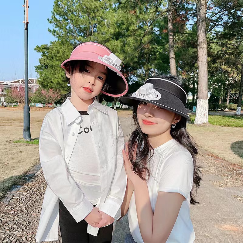 internet popular summer travel fan hat outdoor sun protection sunshade sun protection hat sun hat air top breathable usb charging
