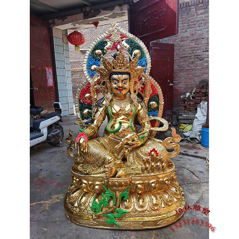河北铜雕厂批发纯铜大型藏传黄铜1.