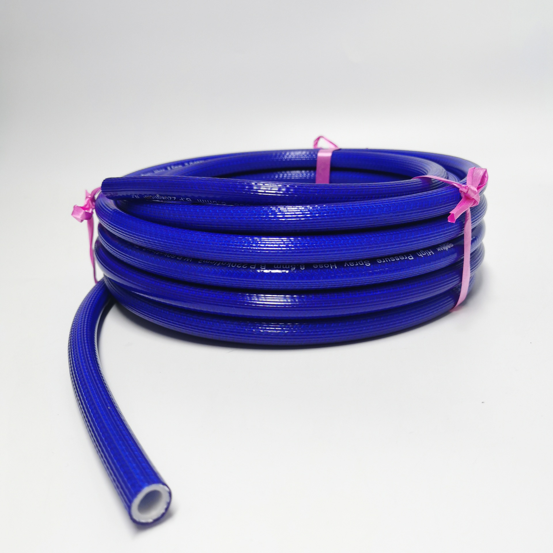 深蓝色粗细线编织农用担架式机动力喷雾器打药机轻型管果树喷药管