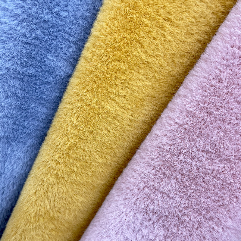 现货秋冬加密黄金貂绒毛绒外套鞋帽仿水貂绒金貂绒呢子大衣面料