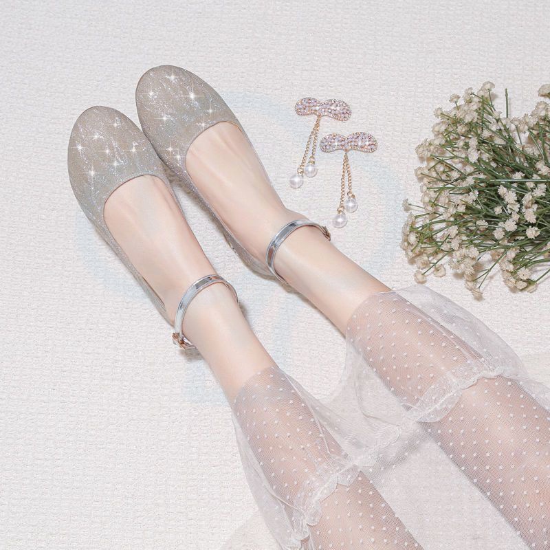 儿童冬季高跟鞋 女孩女童单鞋表演鞋子小女孩水晶高跟鞋礼服春秋