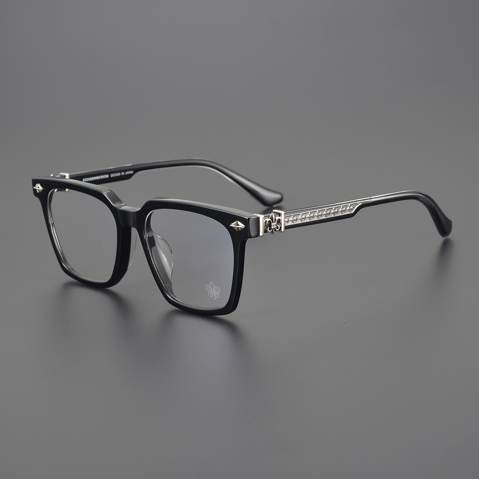深圳潮百搭近视眼镜框男女复古全框板材黑色素颜防蓝光镜架ch8142