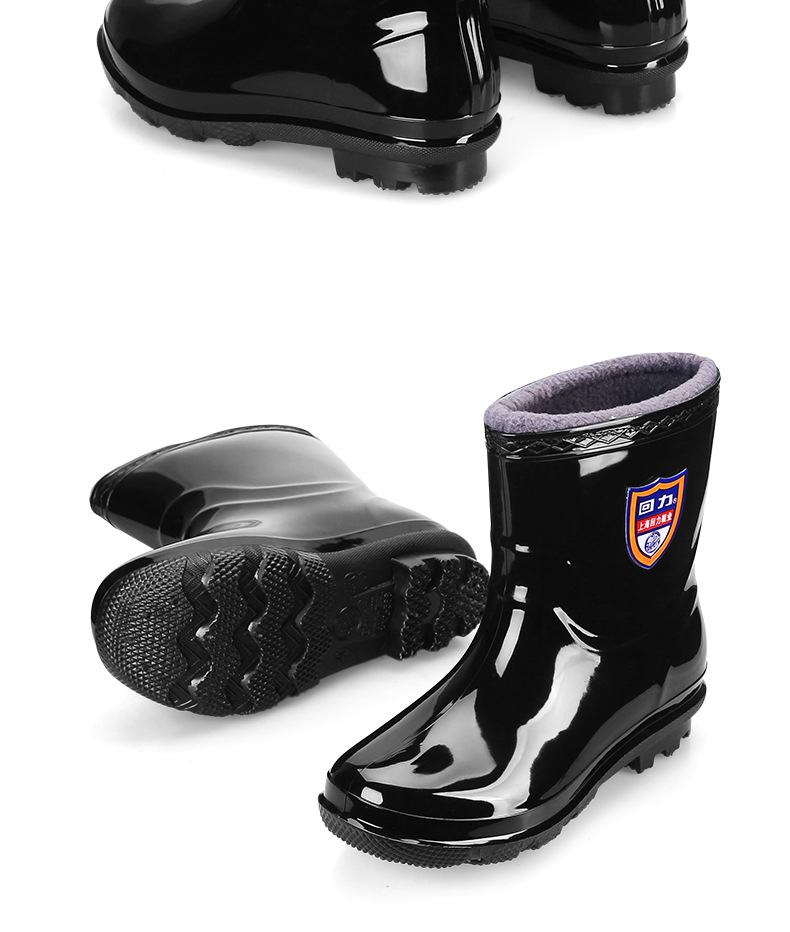 上海回力588短筒雨鞋防水防滑pvc耐磨雨靴水靴劳保防护工作水鞋男