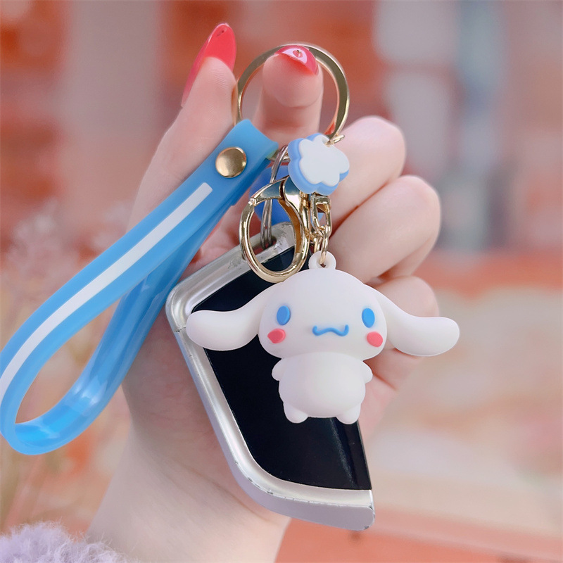 Epoxy Cartoon Cinnamoroll Babycinnamoroll Keychain Handbag Pendant Clow M Cute Key Ring Ornaments 2 Yuan Gift Wholesale