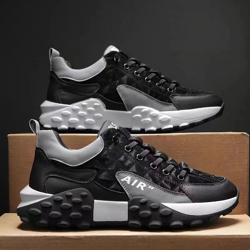 Trendy Shoes Men's Running Shoes Sneaker Internet Celebrity Platform Dad Shoes Foreign Trade Breathable Casual Shoes Men's Shoes in Stock
