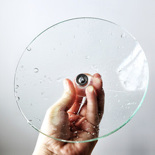 Z655钢化玻璃锅盖 家用大小号汤锅盖子 带手把透明碗盖通用可视圆
